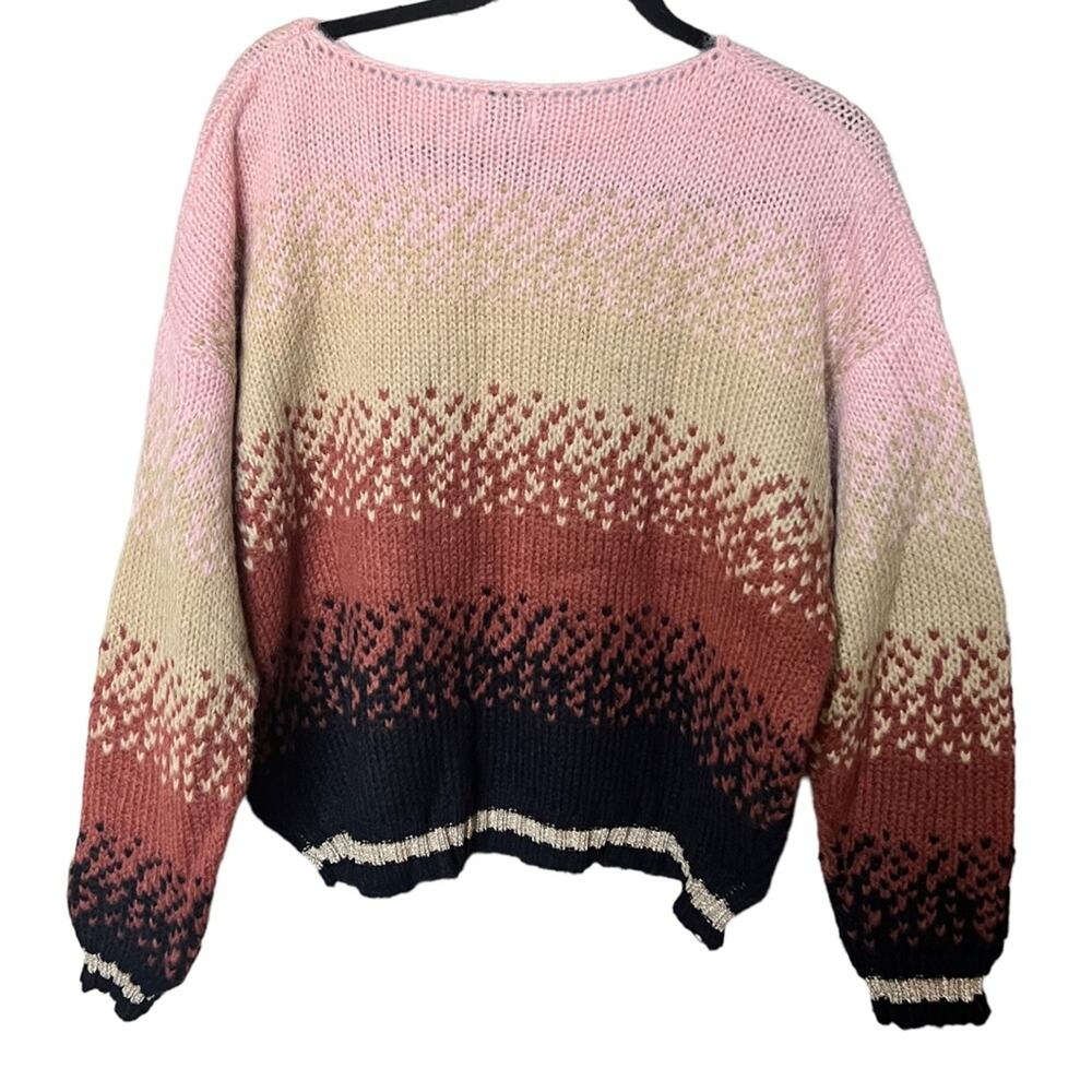 Anna Kay Multi Colored Ombre Wool Blend Knit Sweater Size 1(small) - Picture 2 of 15